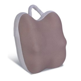 1Pc Shiatsu Back And Waist Massager With Heat Cordless Rechargeable Kneading Lower Back Massage Pillow Portable Lumbar Massager For Home Car Offi (Option: Grey Brown)